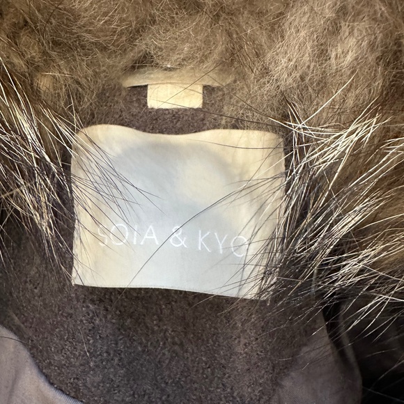 SOIA & KYO LADIES WOOL COAT LARGE - Picture 8 of 8